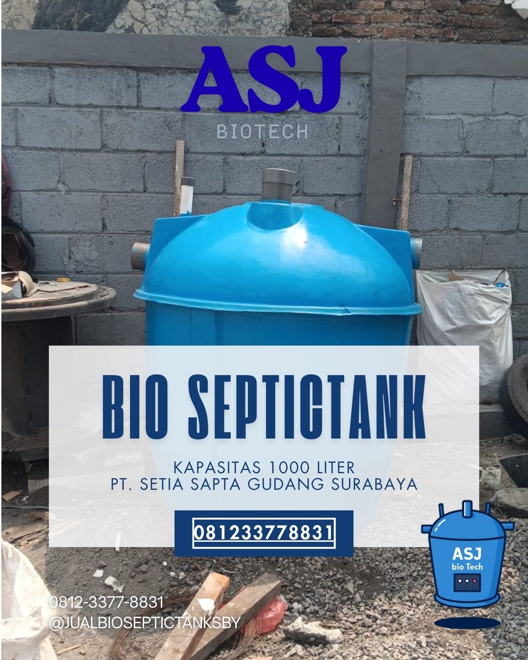 Kapasitas 1000L PT Setia Sapta Gudang Surabaya